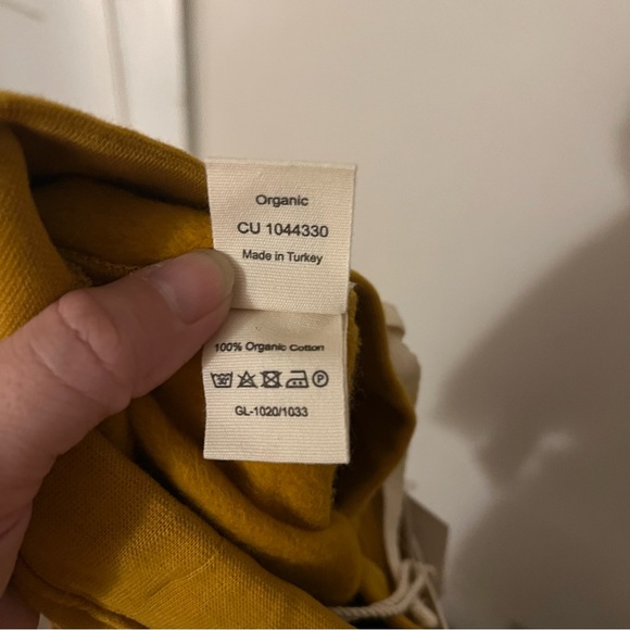 Gray Label Mustard Yellow Baggy Pants Size 12-24 Months NWT Organic Cotton - Picture 3 of 3